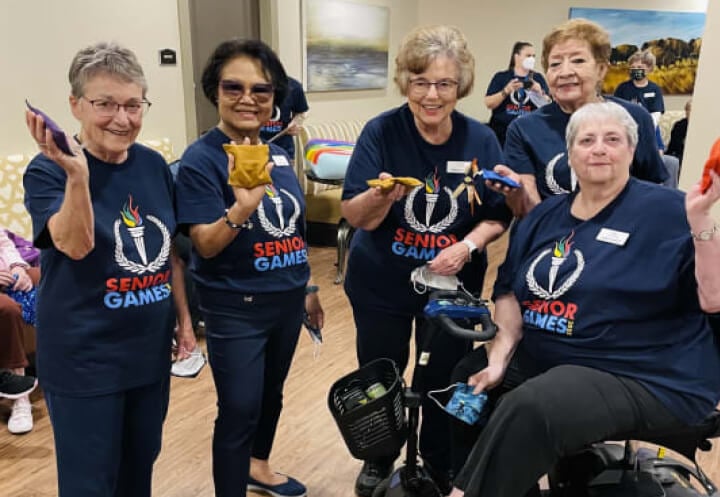 Senior Games Competition Winners Celebrating at Independent Living in San Antonio Texas Senior Games Competition Winners Celebrating at Independent Living in San Antonio Texas