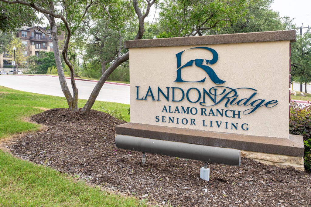 Entrance Sign for San Antonio Senior Living