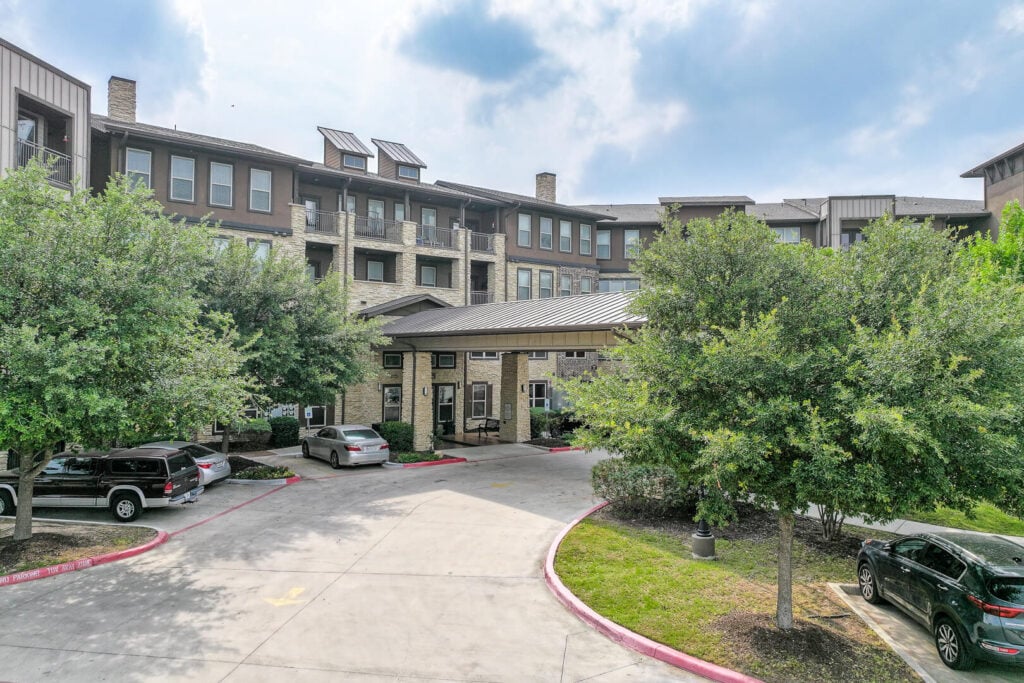 Elegant Main Entrance at Senior Living Facilities in San Antonio