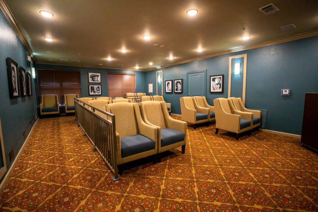 Theater Seating Area for Residents at San Antonio Senior Living