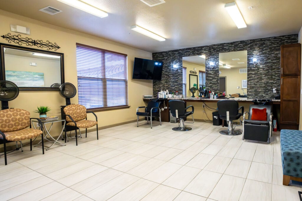 Modern Salon and Spa Services at Senior Living Apartments San Antonio